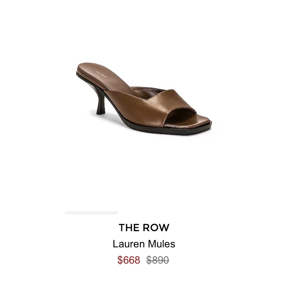 NWT The Row Lauren Heels 36